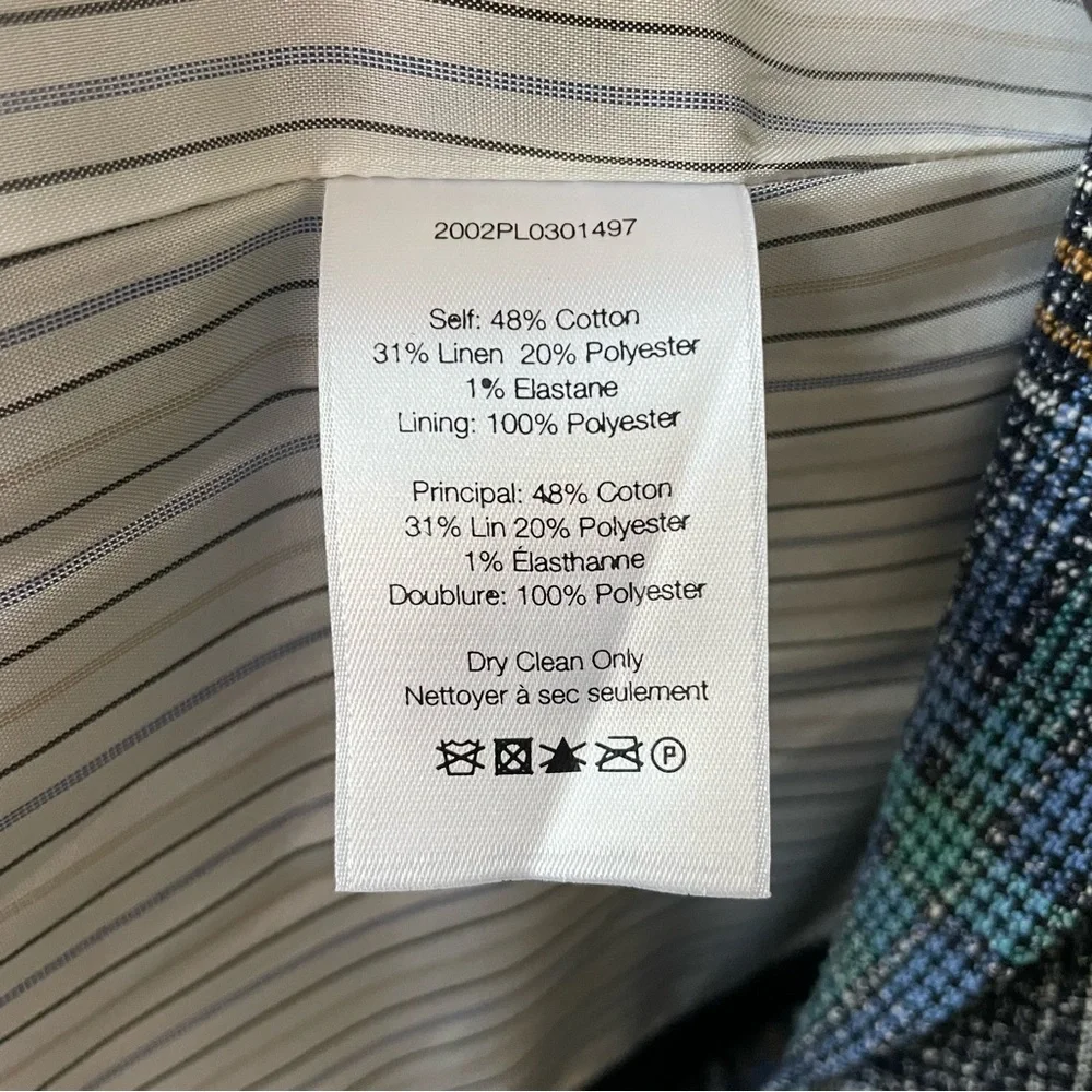 Veronica Beard Martel Dickey Jacket Blue Multi Plaid Blazer size 2 - Picture 8 of 15